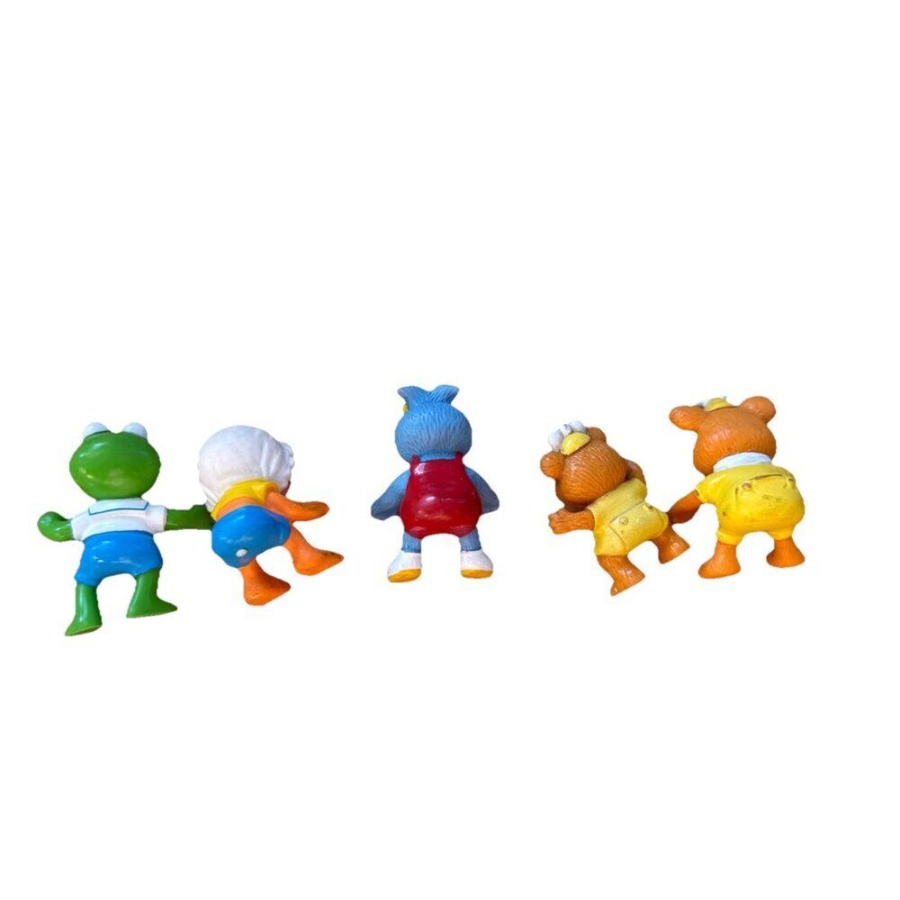 Vintage 1986+ Muppet Babies Figure Lot of 5 Kermit Gonzo Fozzie Disney - Picture 2 of 9